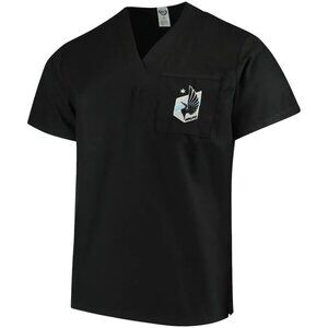Minnesota United FC Concepts Sport MLS Soccer Men's Black Scrub Top size L NWT